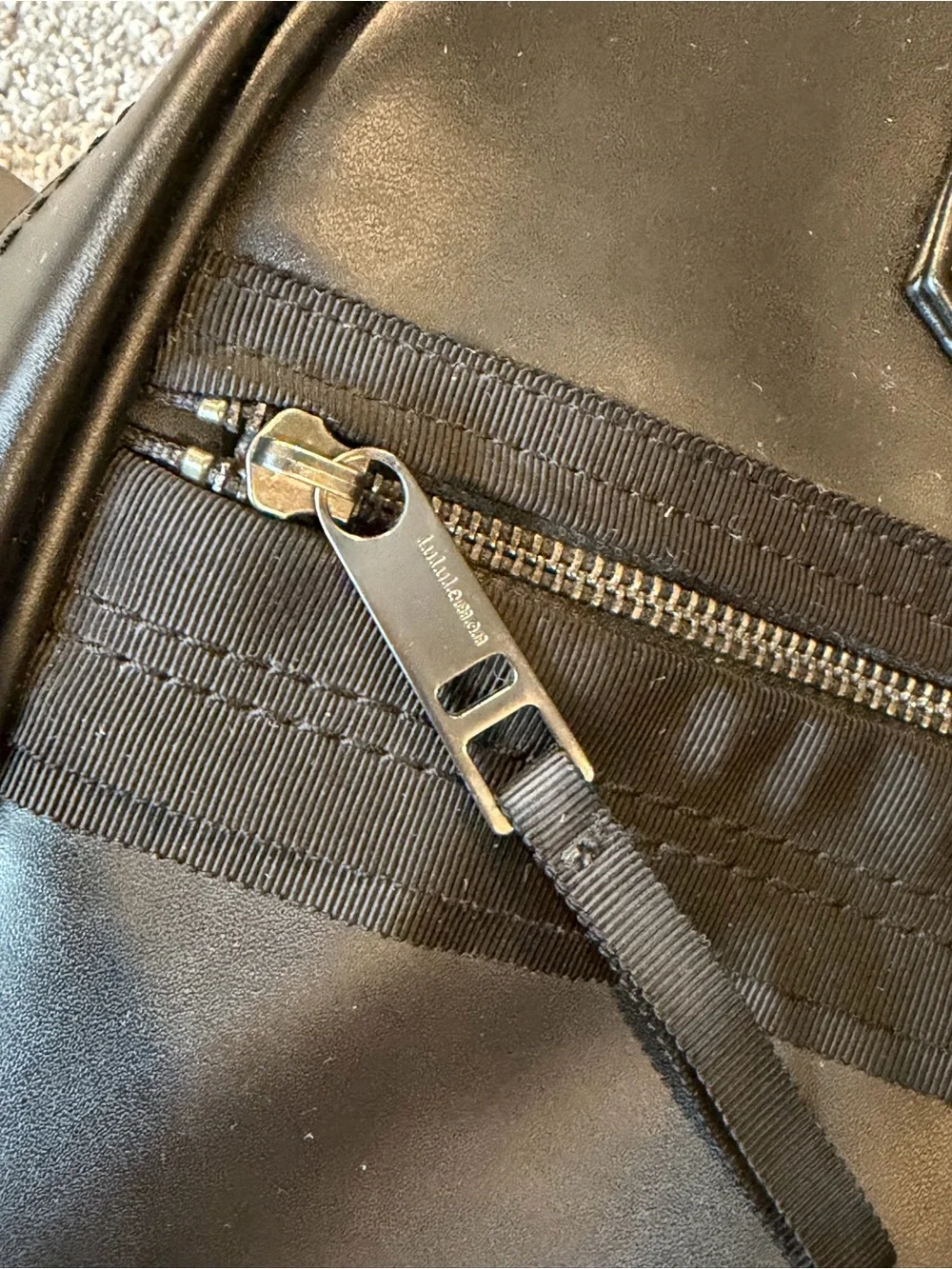 Black Lululemon Gym bag